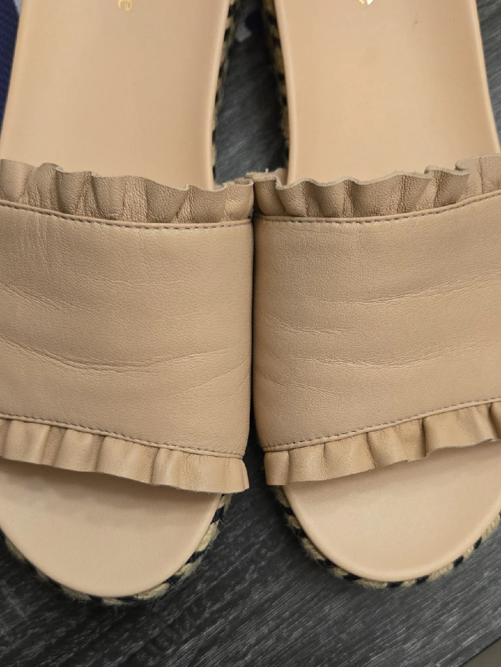 KATE SPADE NY ZAHARA BALLET PINK NAPPA  SANDALS. SIZE 7.5M.